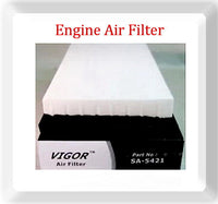 (2 Pieces) Mass Air Flow Sensor & Engine Air Filter Fits: Kia Rio 2001-2005 