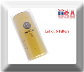 6 x 1R0716 Oil Filter Fits:Caterpillar Engine Freightliner Peterbilt Kenworth 