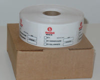 500 Stickers Roll Kendall Motor Oil Change Reminder Sticker
