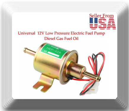 2 Pcs 12V Low Pressure Electric Fuel Pump Diesel Gas Fuel Oil for Universal car 