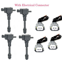 4 Kits Ignition Coil W/ Connector Fits: OEM# 8H315 Nissan Altima Sentra -Trail 