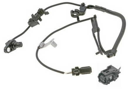 ABS Wheel Speed Sensor & Connector Front Left :Fits Lexus RX350 RX450h 2010-2015