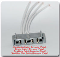 4 Wire Harness Pigtail Combination Switch Connector Fits: Ford & Mercury