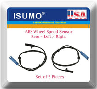 2 X ABS Wheel Speed Sensor Rear- Right / Left Fits: Mini Cooper 2002 2008 