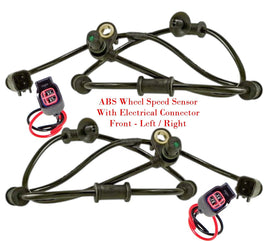 2 x ABS Wheel Speed Sensor W/Connector Front L/R Fits:RAM 1500 2500  3500 RWD