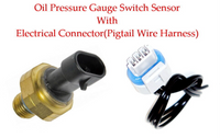 Oil Pressure Sensor W/ Connector Fits Vehicles With Cummins N14 M11 ISX L10