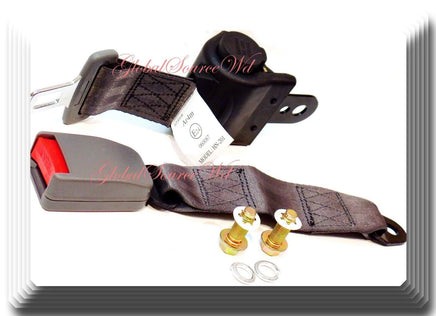(2 Kits ) Universal Strap Retractable Car Trucks Safety Seat Belt Grey 2 Point 