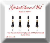 Set 4 xTire Pressure Monitoring System (TPMS) Service Kit Fits: Fiat Ford Subaru