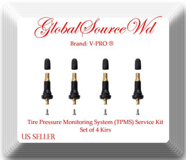 Set 4 xTire Pressure Monitoring System (TPMS) Service Kit Fits: Fiat Ford Subaru