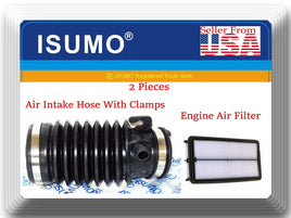 Air Intake Hose W/Clamps & Air Filter Fits:Acura TL 04-06 Honda Accord  V6 03-07