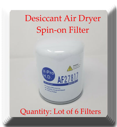 Lot of 6 Desiccant Brake Air Dryer Filter AF27817 Fits: Freightliner Mack Volvo