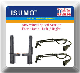 4x ABS Wheel Speed Sensor Front  Rear ,L & R Fits: Chrysler Aspen Dodge Durango