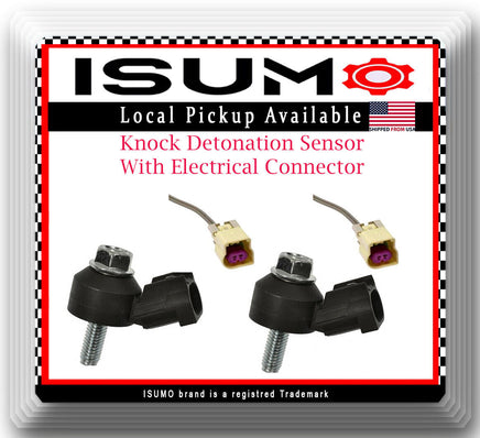 2 Pcs Knock Sensor W/Connectors Fits: Buick Cadillac Chevrolet GMC 2014 & UP