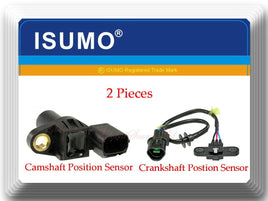 2 Pcs Camshaft & Crankshaft Position Sensor Fits:Mitsubishi Mirage 97-02 L4 1.5L