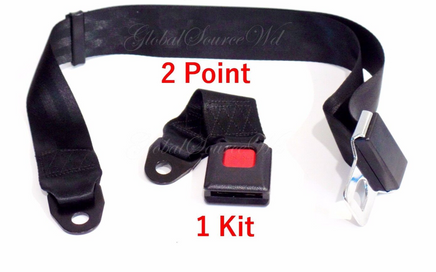 (4 Kits ) Adjustable Universal Car Truck 2 Point Seat Belt