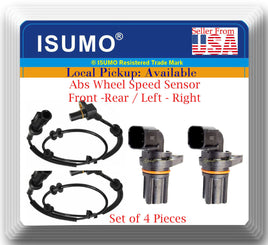 4 ABS Wheel Speed Sensor Front-Rear Left/Right Fits F150 MARK LT 2005-2008 W/4WD