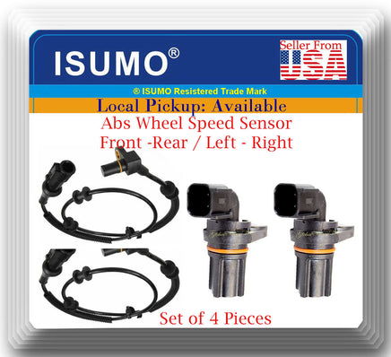 4 ABS Wheel Speed Sensor Front-Rear Left/Right Fits F150 MARK LT 2005-2008 W/4WD