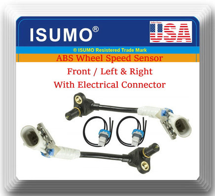 2 ABS Wheel Speed Sensor W/ Connectors Front Left/Right Fits:EQUINOX TORRENT VUE