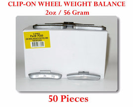 50 Pcs P Style Clip-on Wheel Weight Balance 2oz 56 gram P200 Led Free