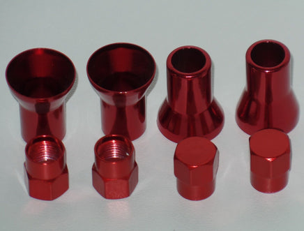 Lot 40 Sets of  Red Color Cover of Stem and Cap For TR413 Tire Valve 