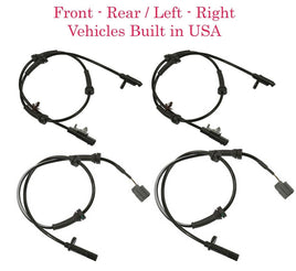 4 x ABS Wheel Speed Sensor Front-Rear L/R Fits Nissan Rogue 14-20 Built In USA