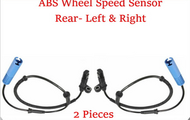 Set 2 ABS Wheel Speed Sensor Rear-Left & Right Fits BMW 525i 528i 530i 540i M3