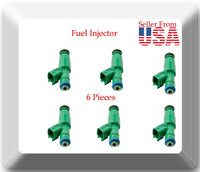 6 Kits Fuel Injector W/ Connectors FJ477 Fits:Town & Country Voyager Caravan