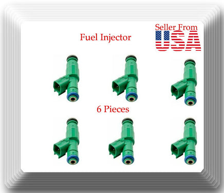 6 Kits Fuel Injector W/ Connectors FJ477 Fits:Town & Country Voyager Caravan