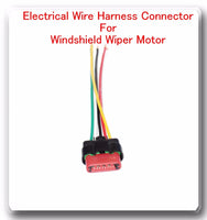 5 Wire Harness Pigtail Connector For Windshield Wiper Motor Fits: Ford