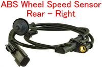 2 ABS Wheel Speed Sensor Rear Left & Right For:Grand Cherokee 1999-2004 4.0 4.7L