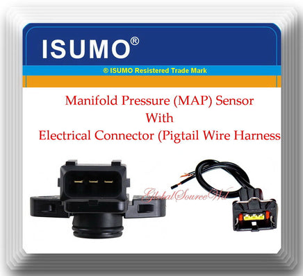 Manifold Pressure (MAP) Sensor W/ Connector Fits:Chrysler Dodge Mitsubishi 