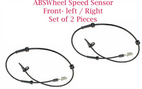 2 ABS Wheel Speed Sensor + Connectors  Front L/R Fits: Nissan Altima Maxima