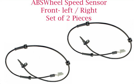 2 ABS Wheel Speed Sensor + Connectors  Front L/R Fits: Nissan Altima Maxima