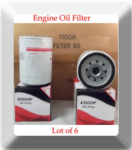 Lot of 6 Engine Oil Filter Fits: Chevrolet GMC Diesel V8 6.6L Turbocharged