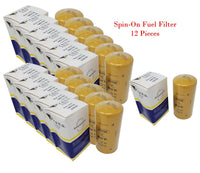 12 x 1R0750 Fuel Filter Fits Freightliner Kenworth & Much More w/CAT Engines