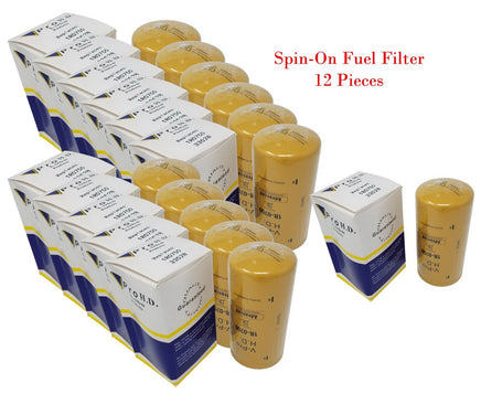 12 x 1R0750 Fuel Filter Fits Freightliner Kenworth & Much More w/CAT Engines