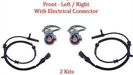 2X ABS Wheel Speed Sensor W/Connector Front Left&Right Fits:Ford F150 2004-2005