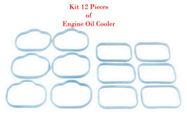 12 Pieces Gasket Kit of Engine Oil Cooler Fits: Pacifica Durango Wrangler