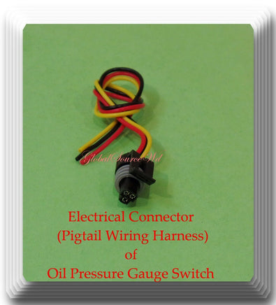 Engine Oil Pressure Switch Sensor W/Connector Fits:GM Vehicles Hummer Isuzu Saab
