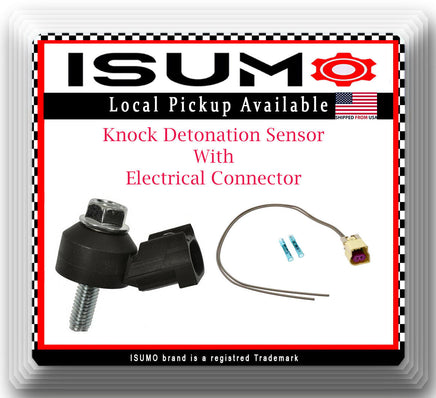 Knock Detonation Sensor With Connector Fits GM GMC Hummer Isuzu Saab 2003-2006