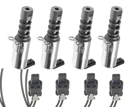4 x Variable Valve Timing Solenoid & Connectors Fits A4 A5 A6 A6 Quattro Q5 S5