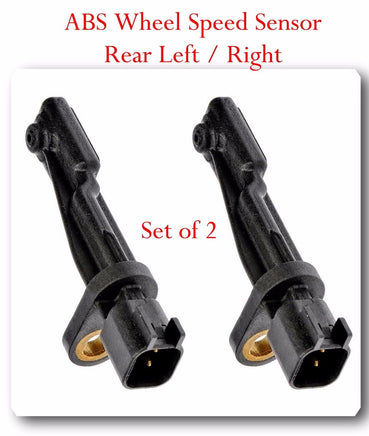 2 ABS Wheel Speed Sensor W/ Connectors Rear Left & Right Fits: Dodge And Jeep