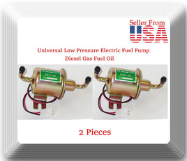 2 x 12V angle Low Pressure Electric Fuel Pump Diesel Gas Fuel Oil Universal car