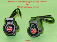 2 x ABS Wheel Speed Sensor W/ Connector Rear L&R Fits: Explorer Flex Taurus MKS