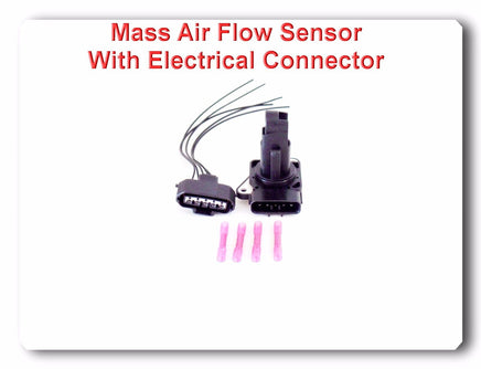 Mass Air Flow Sensor W / Connector Fit:Jaguar Lexus Mazda Pontiac Scion Toyota 