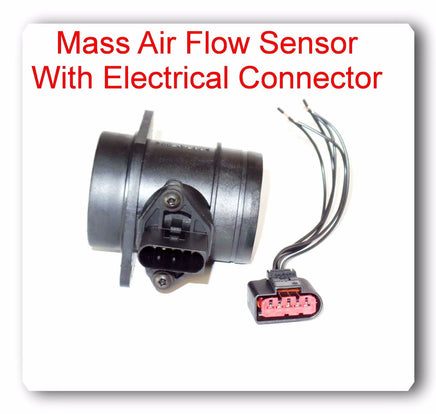 MASS AIR FLOW SENSOR W/ CONNECTOR Fit:BMW M3 M5 M6 Z3 Z4 VW Beetle Golf Jetta 