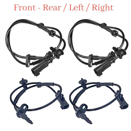 4x ABS Wheel Speed Sensor & Connector Front-Rear L/R For Tesla Model X 2016-2023