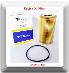 6 x SOE5316T Oil Filter Fits Porcshe 911 Boxster Carrera GT Cayenne  1997-2011