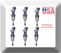 Set 6 x Fuel Injector OEM#12668390 Fits: Chevrolet GMC V6 4.3L V8 5.3L 2014-2018