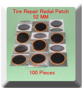 100 Pieces TP-052 Round Radial Repair Tire Patch Medium Size 52 MM High Qualit